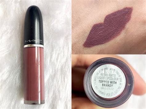 mac long lasting lip color|topped with brandy mac lipstick.